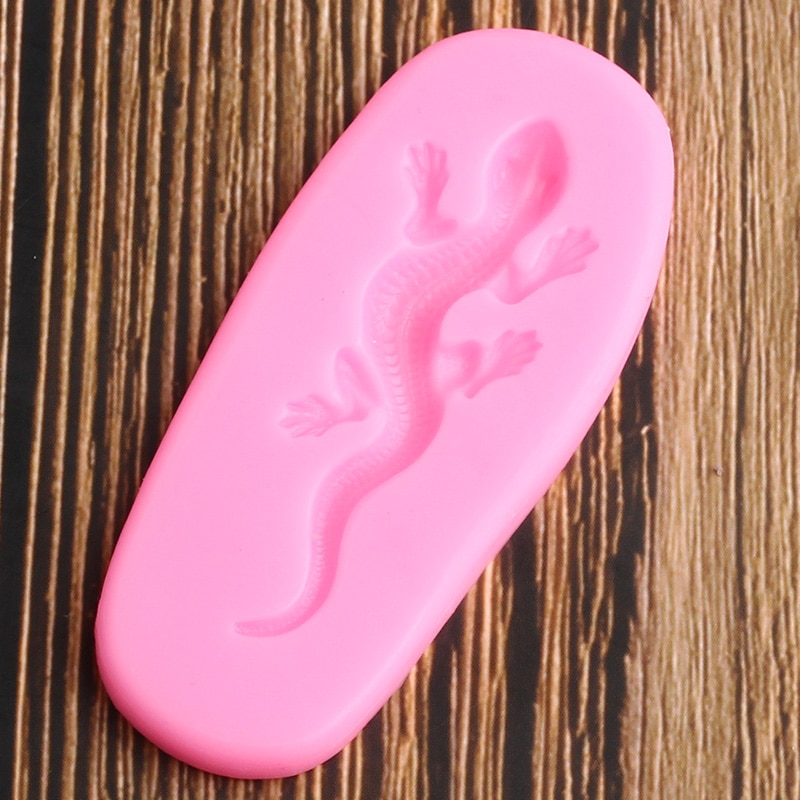 gekon jaszczurka silikonowe formy DIY babeczka na przyjęcie cylinder narzędzia robić dekorowania ciast masą cukrową cukierki glina polimerowa czekolada Gumpaste formy