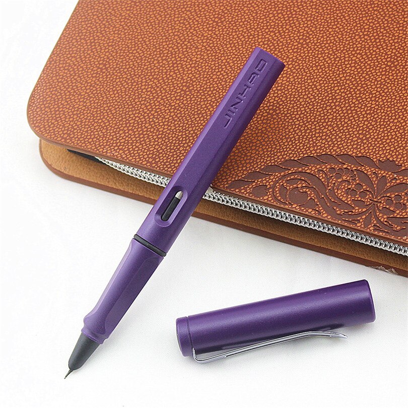 JINHAO purple Fine Nib Fountain Pen school office student pen Children's exercise pen
