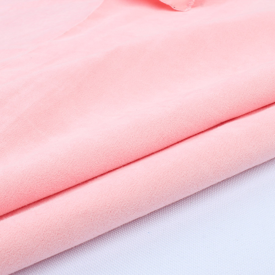 Jednolity kolor Faux zamsz Cienka tkanina satynowa podkładka robić odzieży Odzież Mikro zamsz Materiał Torby Buty sofa Pokrowiec Poduszka: Kości słoniowej