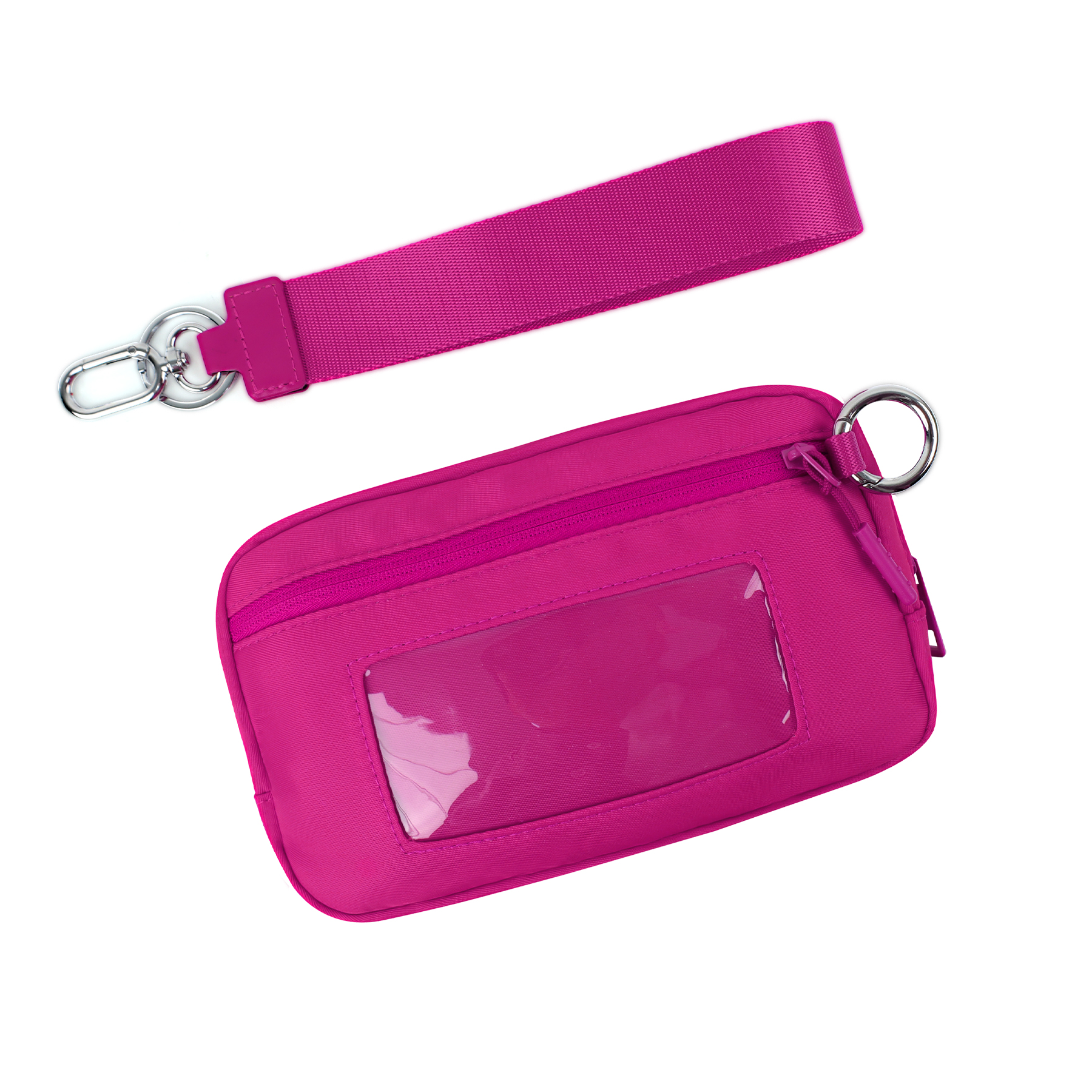DOYOGI Portafogli da polso da donna Portafoglio trapuntato in nylon con 3 cerniere, carta di credito da viaggio, porta cellulare, portamonete: Grigio scuro