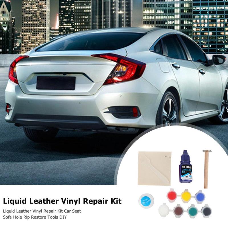 DIY Leather Vinyl Repair Kit Seat Sofa Coats Hole Crack Rip Auto Car Care Repair Kit Liquid Leather Restoration Tools