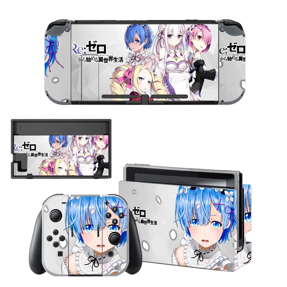 Re:Life in a different world from zero Skins for Nintendo Switch Skin Sticker for Nintendoswitch console Joy-Con Controller