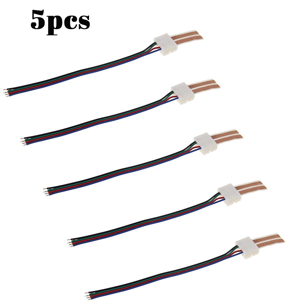 5PCS Flat Cable Connector Self-Adhesive Speaker Wire Narrow Connector 90° Corner LED Cable Power Cord For Speaker LED Power Cord: B
