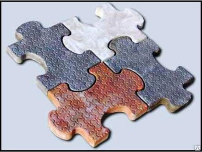 Plastic Molds for Concrete Paving Slabs Wall Stone Cement Tiles "Puzzle" Paving Slabs Plastic molds BEST PRICE