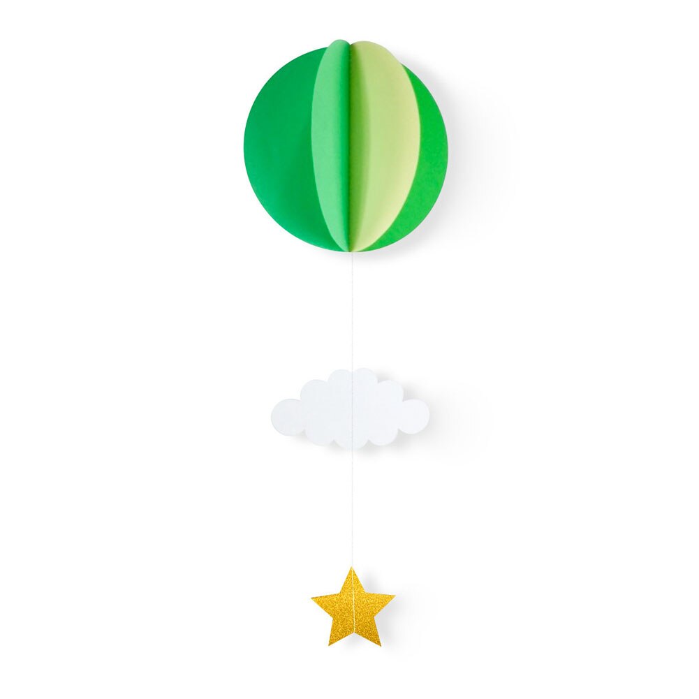 1pc Kindergarten Window Hanging 3D Paper Air Balloon Cloud Ornaments for Wedding Baby Shower Birthday Party Decorations: 6