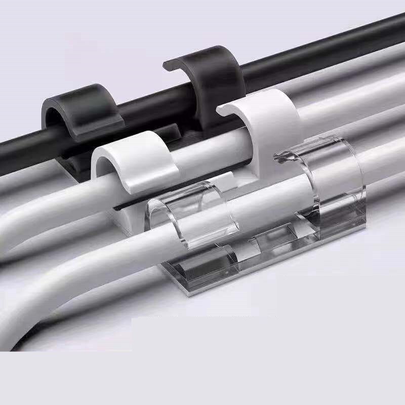 ABS cable bracket, cable holder, cable management card, data cable / network cable clip, wall nail free storage cable router