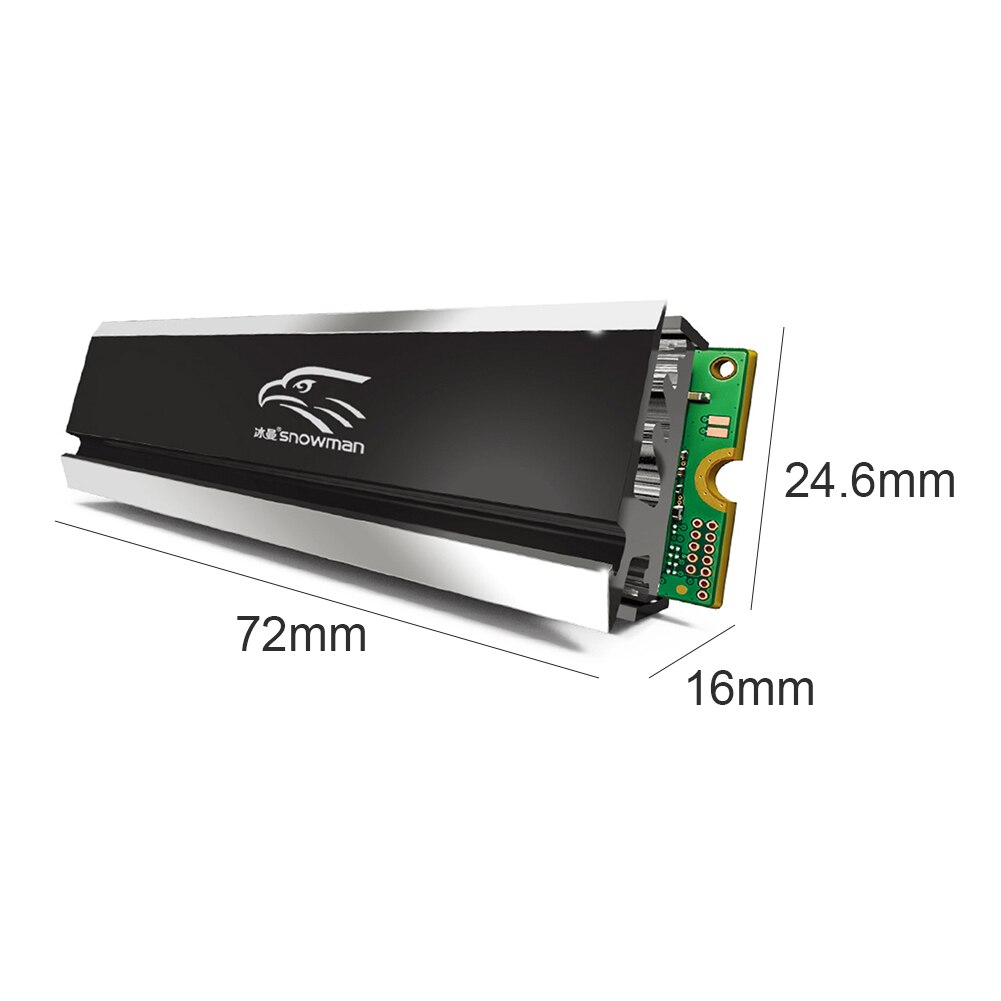 M.2 – dissipateur thermique SSD 2280, coussin de refroidissement pour disque dur, Base de refroidissement pour ordinateur de bureau