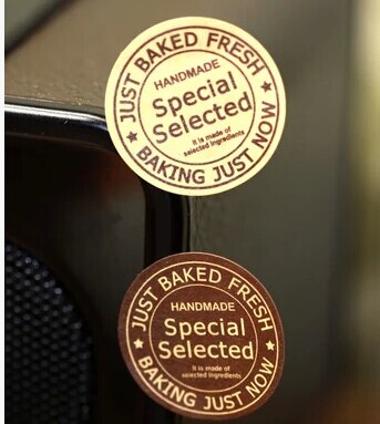 4 color kraft paper label 16 handmade soap packing box packing bag stickers handmade soap DIY packaging