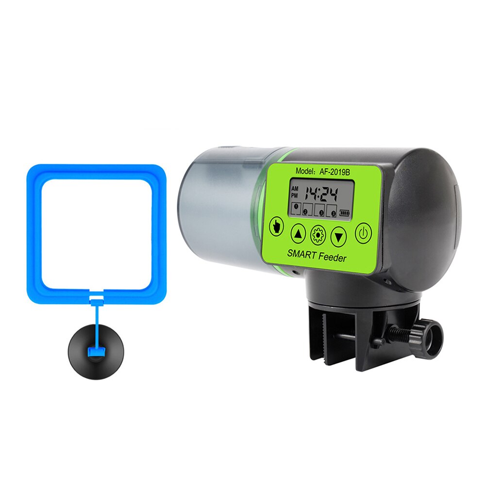 Smart Fish Tank Automatische Timer Feeder Machine Aquarium Intelligente Controle Timing Lcd Aangeven Voeden Dispenser Accessoires: Square Feeding Ring