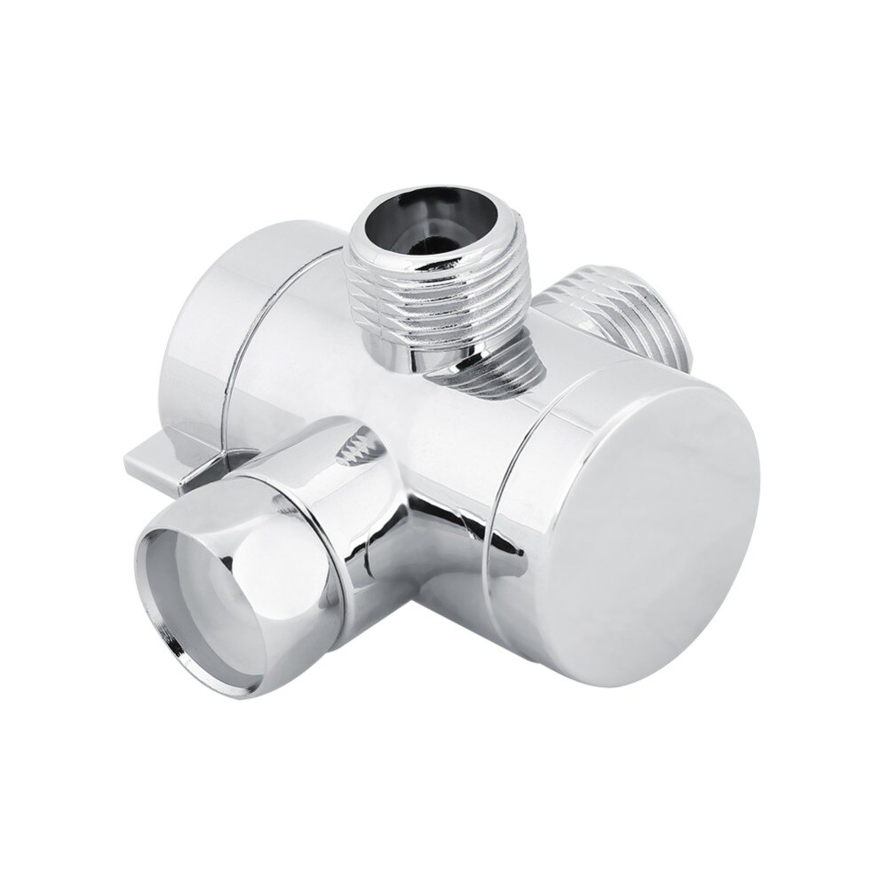 Adjustable 3-Way T-adapter Diverter Valve Connector Shower Head Arm Mounted Diverter Valve Bathroom Hardware Accessory