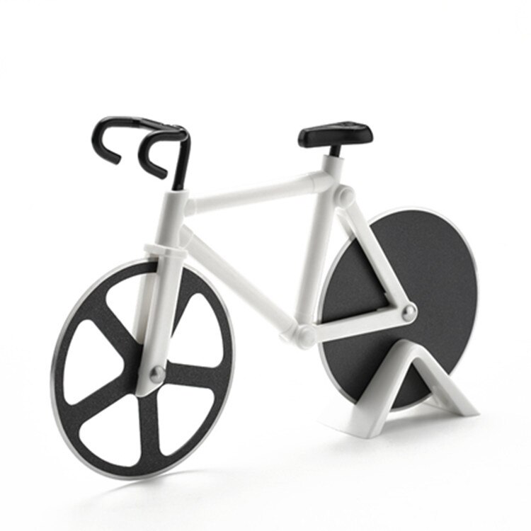 Fiets pizzasnijder klassieke rolpizzasnijder praktisch draagbaar pizzagereedschap decoratie decoratie snijden