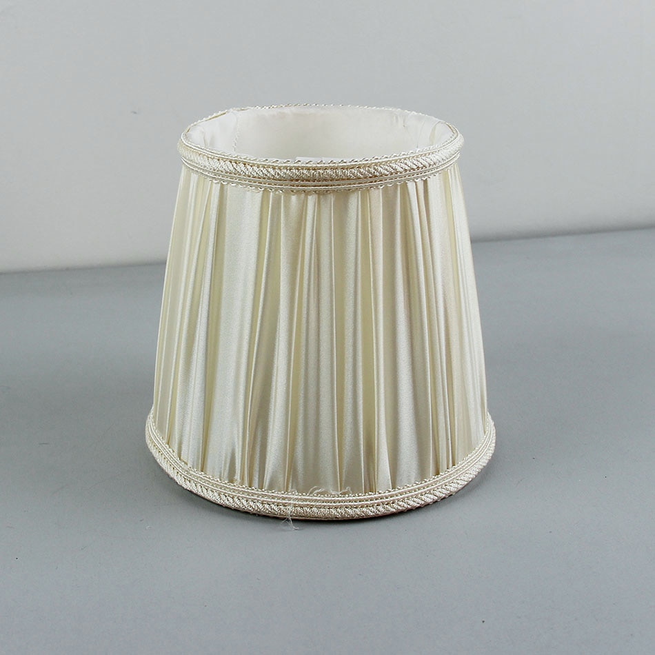 DIA 15,5 cm/6,1 zoll aus Weiß farbe Stoff Lampenschirme für lampe, E14