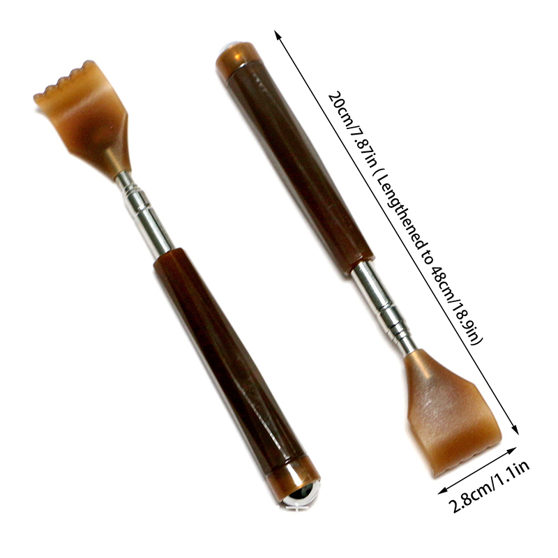 Uitschuifbare magnetische bal Hackle-rugkrabber met magneet Telescopisch krabben Backscratcher Massager Body Back Scraper