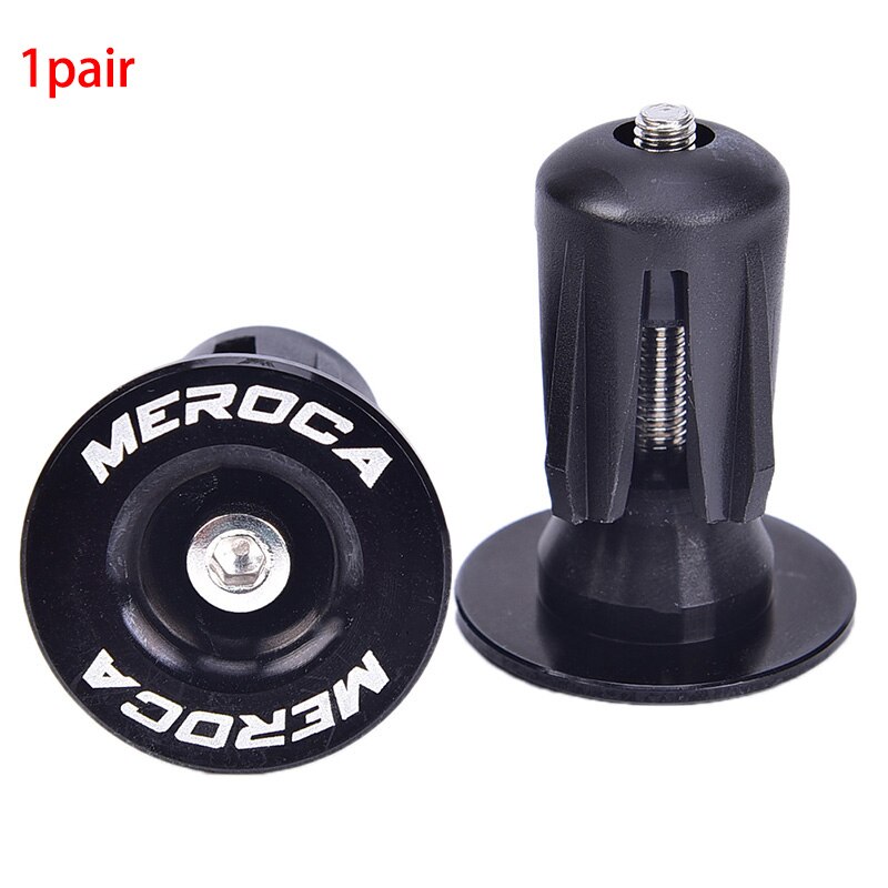 2 uds. De tapones para manillar de bicicleta, ligeros, de aluminio, antideslizantes, accesorios para bicicletas de montaña: BK