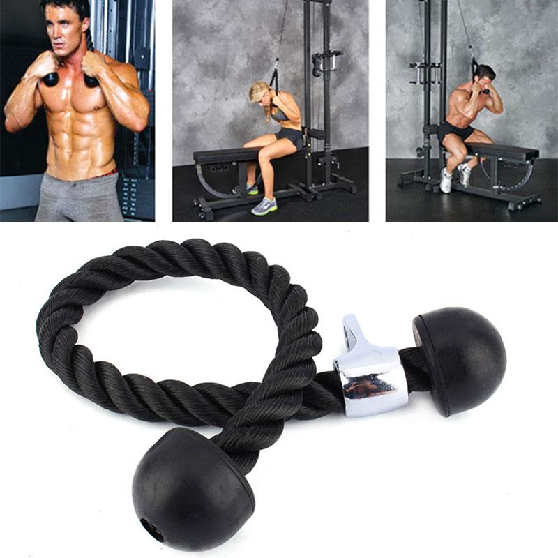 Tricep tau Fitness tau enhet hjemme treningsstudio svart nylon magemuskler redusere vekt trening tau utendørs bevegelse