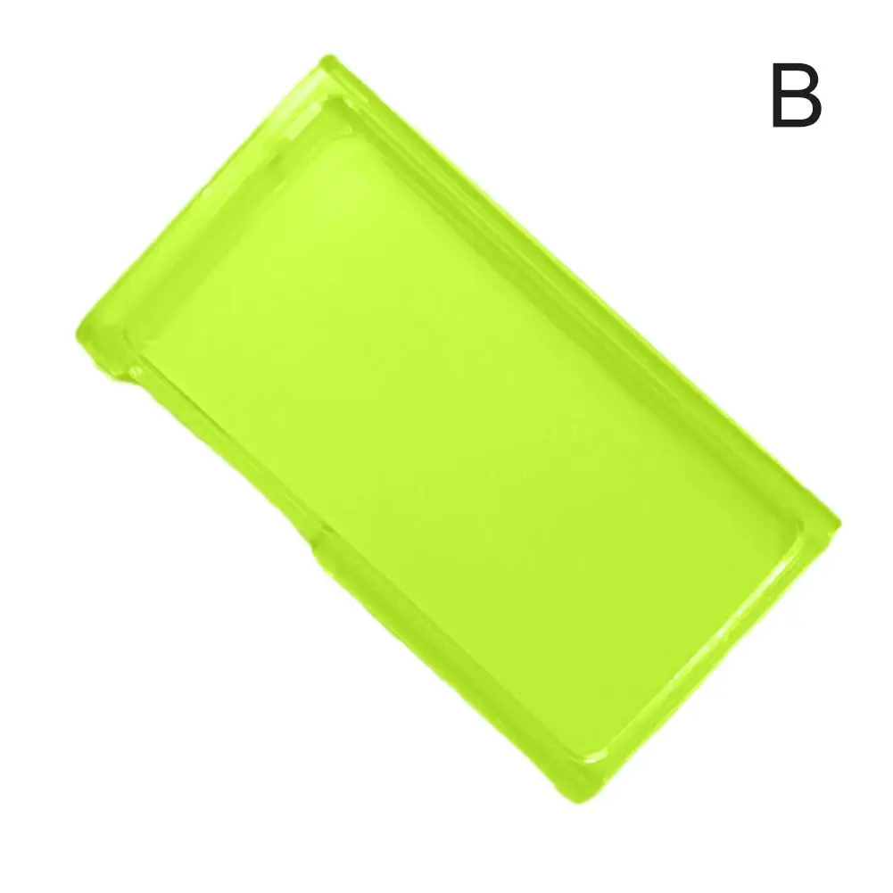 För apple ipod nano 7 skyddande fodral nano 7 enfärgad pc transparent enkel botten dubbelsidigt hårt skal: Svart