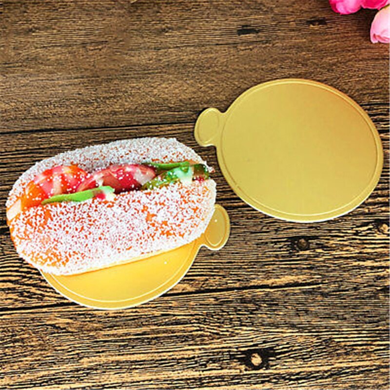 100 Stück Runde Mousse-Kuchenplatten Aus Goldpapier, 8 Cm – Einweg-Kuchenbrettchen Für Hochzeit, Geburtstag & Deko