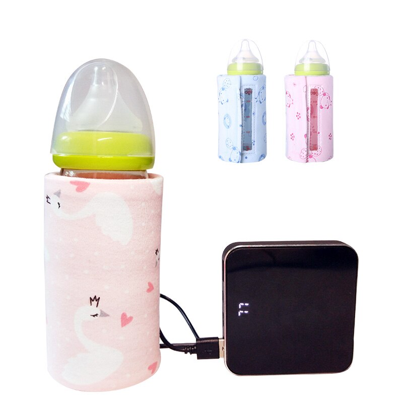Baby Baby Feeding Melkfles Heater Isolatie Zak Voor Reizen Usb Warmer Handig Draagbare Verwarming Film
