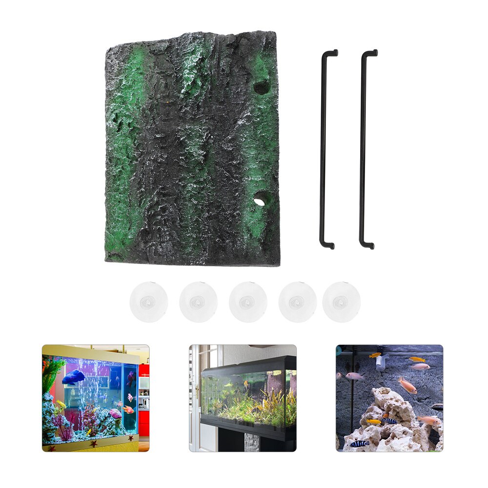 Tortoise Basking Simulation Bark Platform Turtle Float Tank Decor Aquatic Turtle Tank Landscaping Turtle Bark Drying Platform: Green