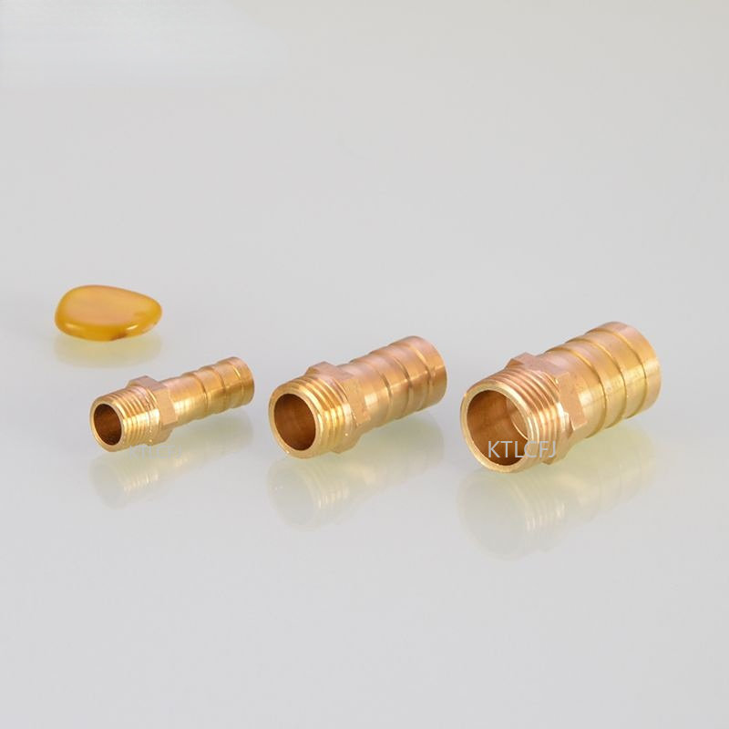 4Mm 6Mm 8Mm 10Mm 12Mm 16Mm 19Mm Od Slang Barb X M8 M10 m12 Messing Prikkeldraad Pijp Connector Koppeling Adapter Metrische Buitendraad