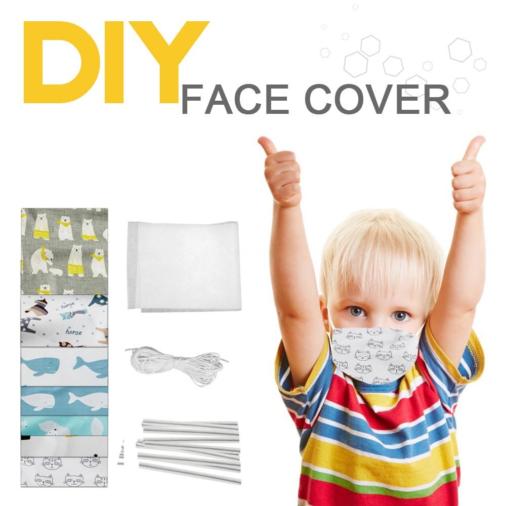 Diy Masker Zelf Gemaakt Masker Kit Kleur Ademend Zacht Met 10 Pcs Nasale Brug Van Masker Verstelbare Diy Productie touw