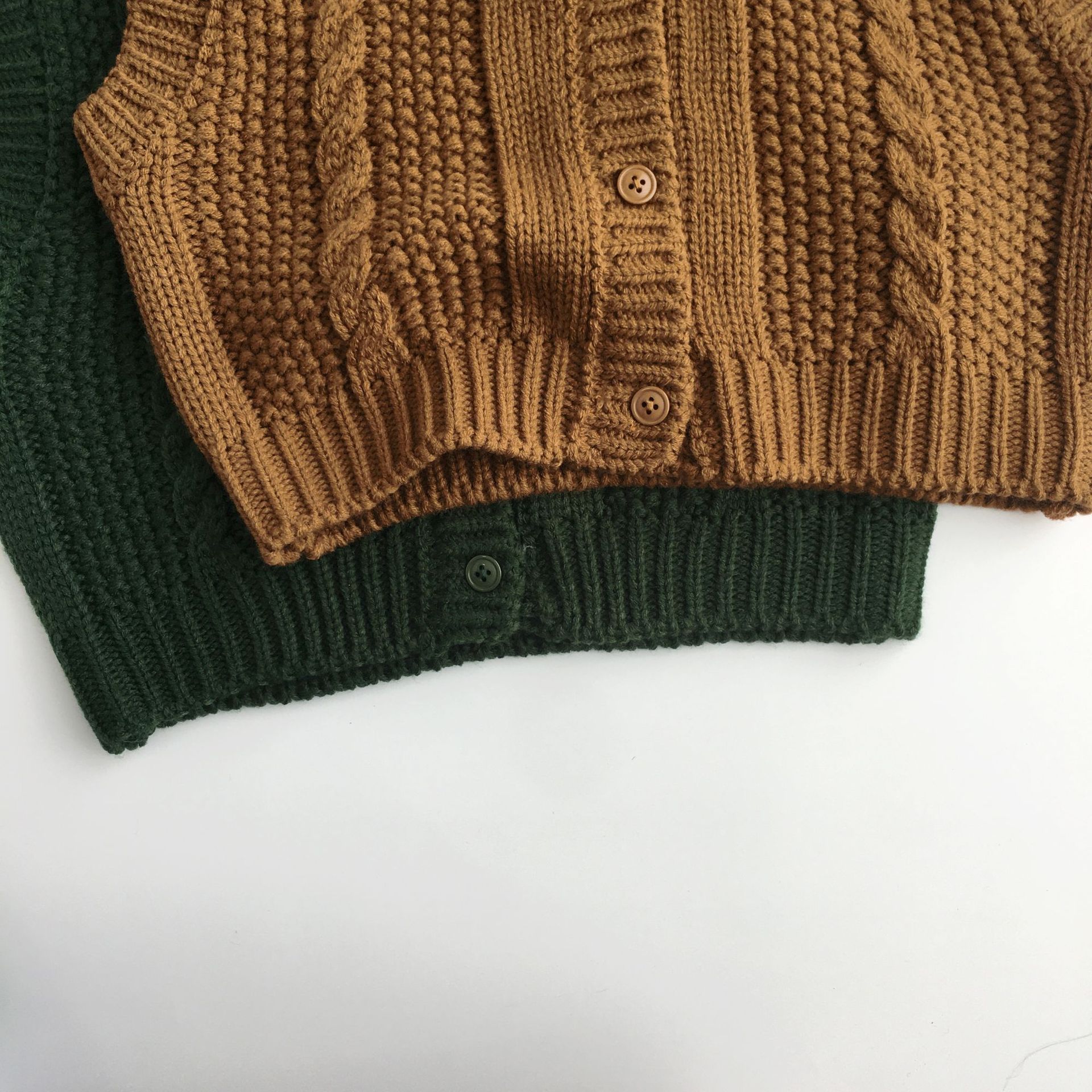 Chalecos tejidos para niños pequeños, Rebeca sin mangas de cuello de pico de estilo coreano, abrigos de Color sólido, otoño e invierno, novedad