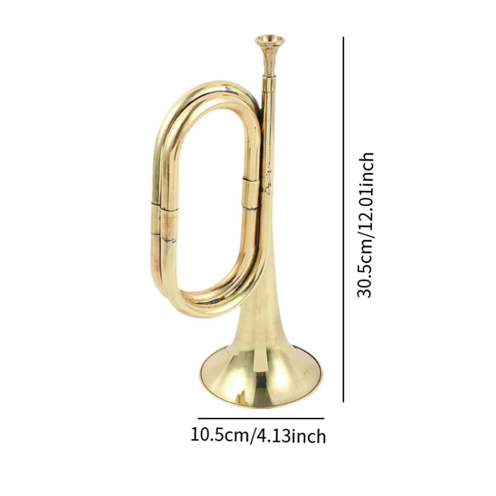 Instrumento musical de trompeta, corneta de latón pequeña para principiantes en orquesta