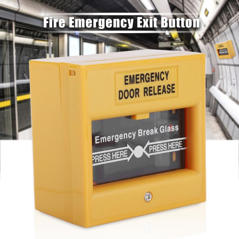 Fire Emergency Exit Alarm Knop Release Security Glasbreuk Alarm Knop Brandwerende Materialen