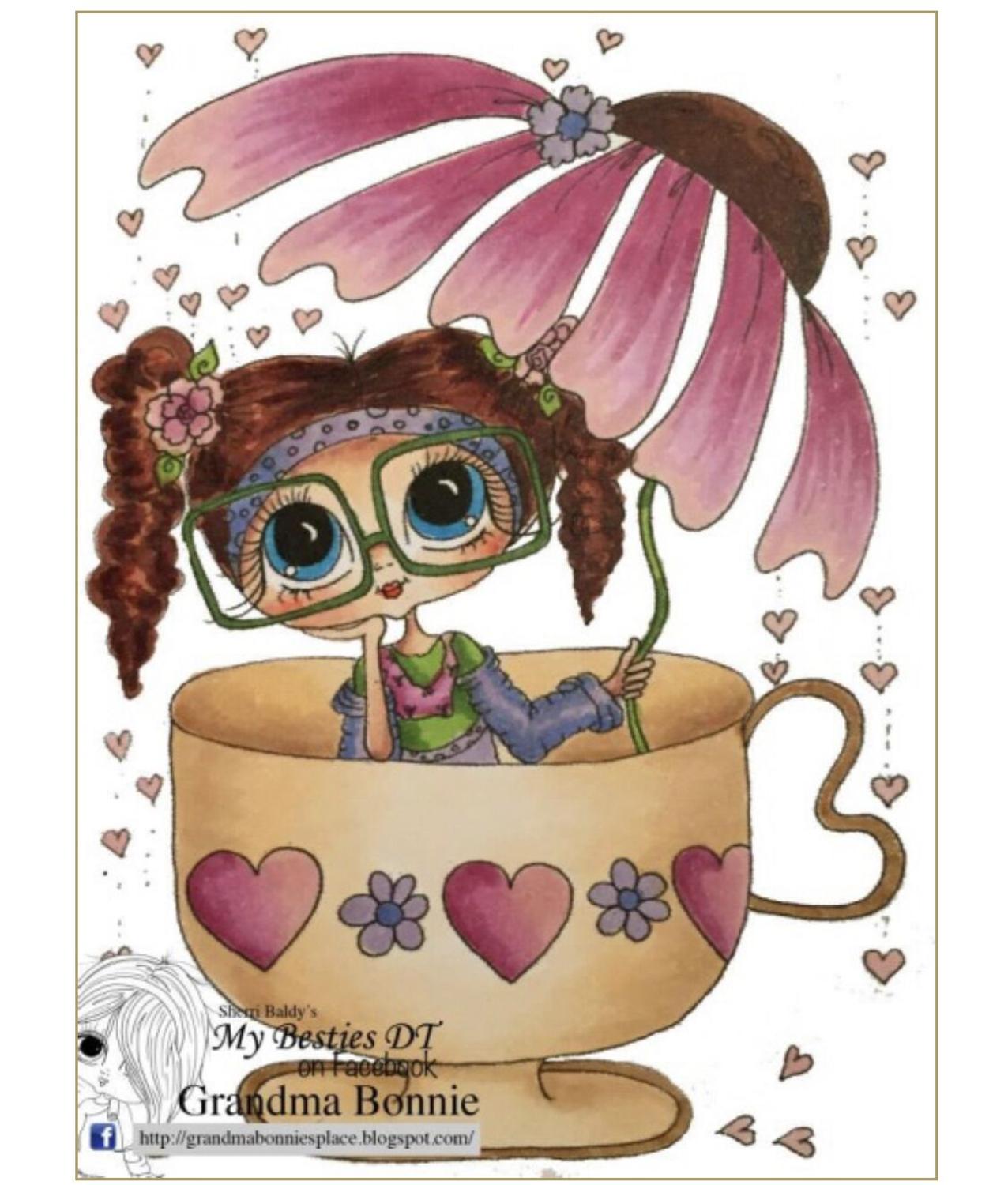 10x8 Grote ogen meisje Transparant Clear Siliconen Stempel Seal voor DIY scrapbooking fotoalbum Decoratieve duidelijke stempel