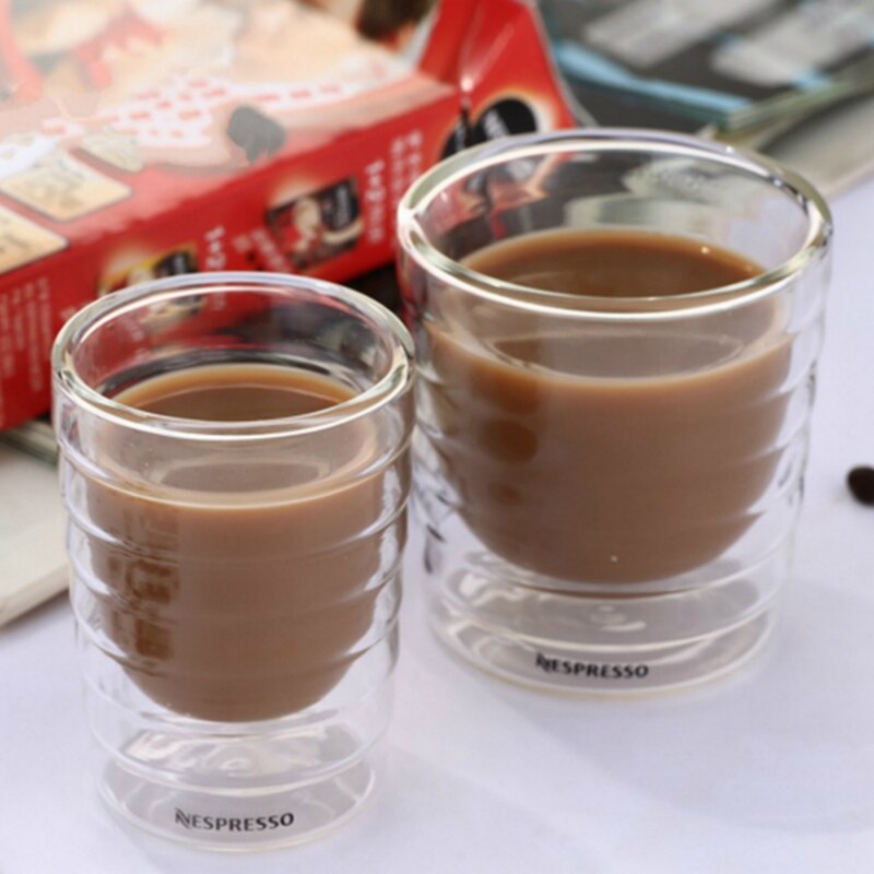 Glasses Caneca Hand Blown Double Wall Whey Protein Canecas Nespresso Coffee Mug Espresso Coffee Cup Thermal Glass Tea Milk Drink