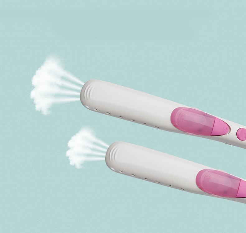 Fer à friser rond pour cheveux, étiquette privée, LCD, 10MM, fer à friser ultra fin en titane or Rose