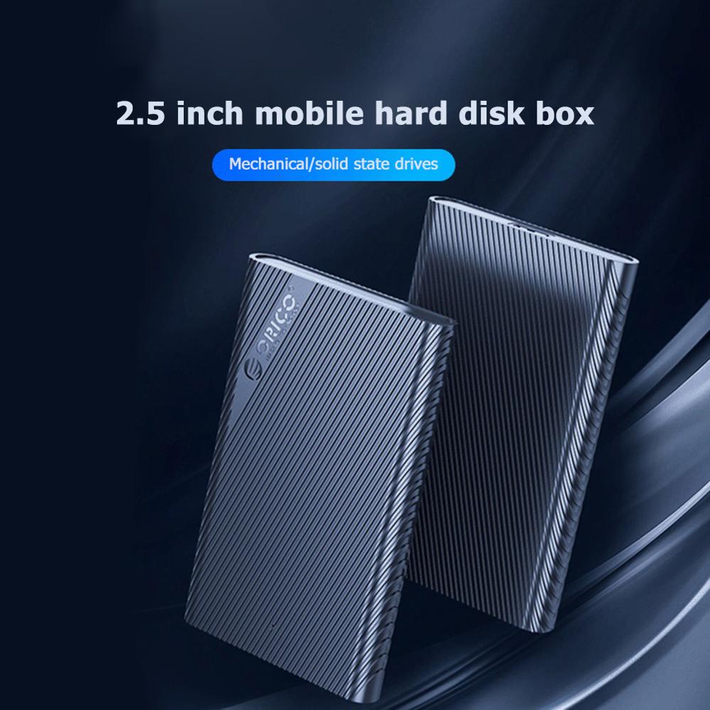 Orico 2521U3 2.5Inch Harde Schijf Schijf Hdd Ssd Mobiele Case Box Sata Naar Usb 3.0 Micro-B Adapter 5Gbps Hard Drive Externe Behuizing