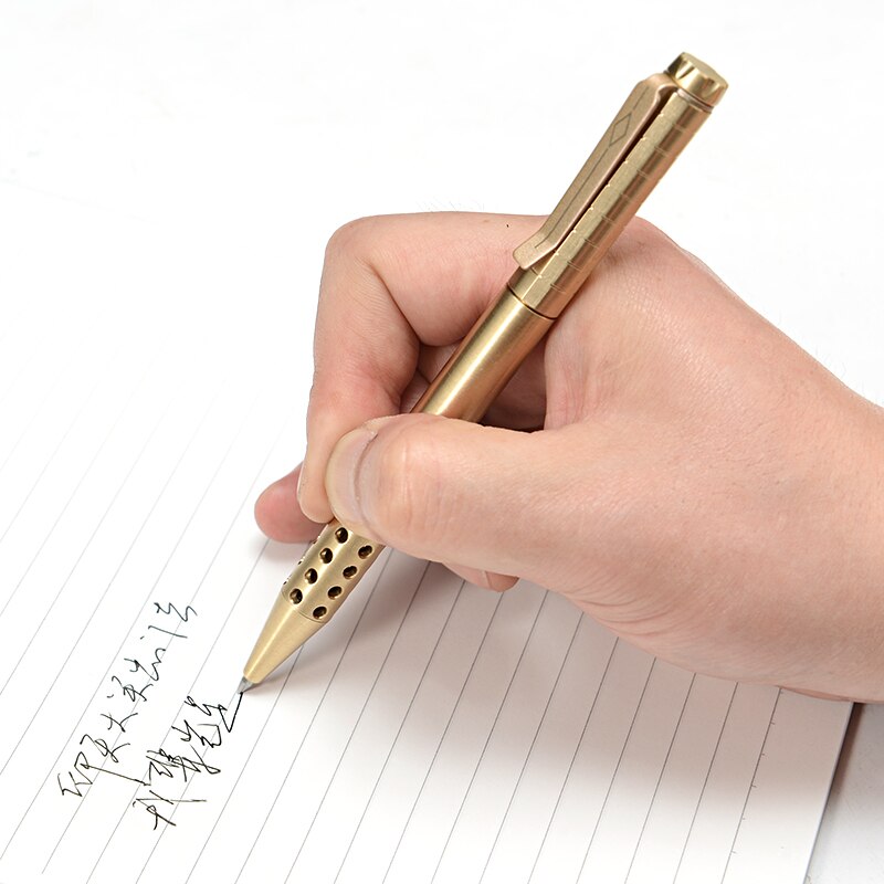 Zuiver Koper Magnetische Handtekening Pen Messing Gel Pen Metalen Pen Kantoorbenodigdheden