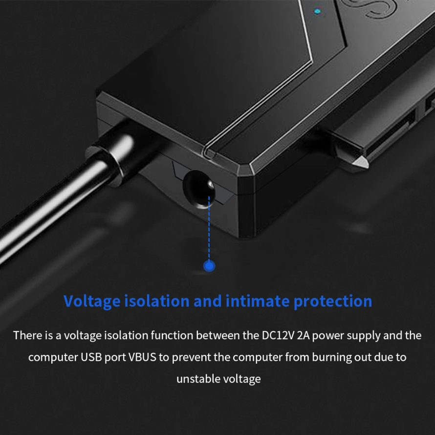 SATA naar USB 3.0-kabel Tot 5 Gbps USB 3.0 naar Sata III-kabel voor 2,5/3,5 inch externe HDD SSD harde schijf SATA 3 22-pins adapter