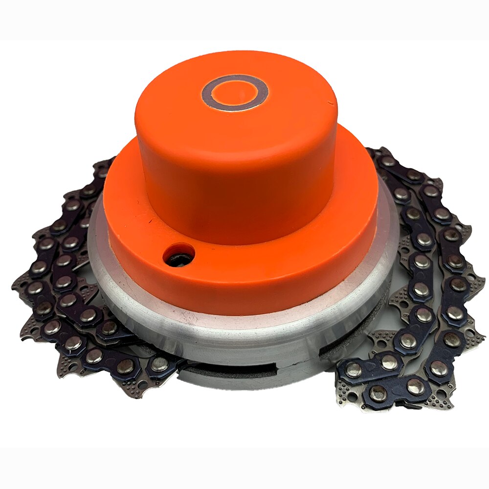 Trimmer head coil chain brush cutter garden grass trimmer head chain mower: Thread type 1