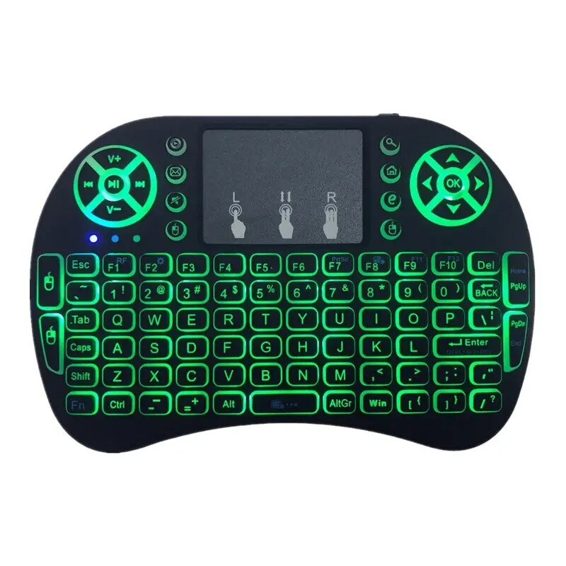 I8 hintergrund beleuchtete Mini-Tastatur Englisch 2,4g Air Mouse Remote Touchpad für Android TV-Box PC x96 h96 max 7 Farbe