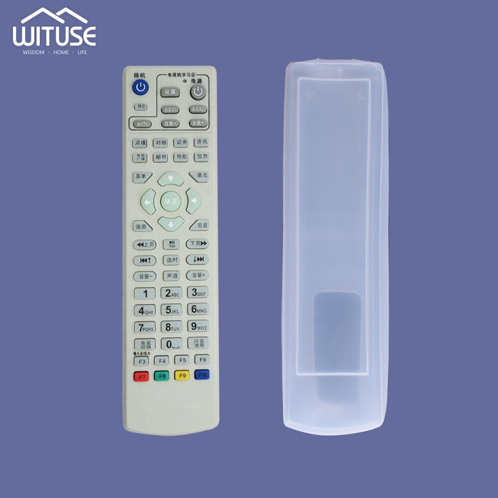 Transparent Silicone Remote Control Cover For Hisense Konka Haier TV Air Conditioner Remote Control Case Dust Protective Case: Model E 20.5 x 5cm