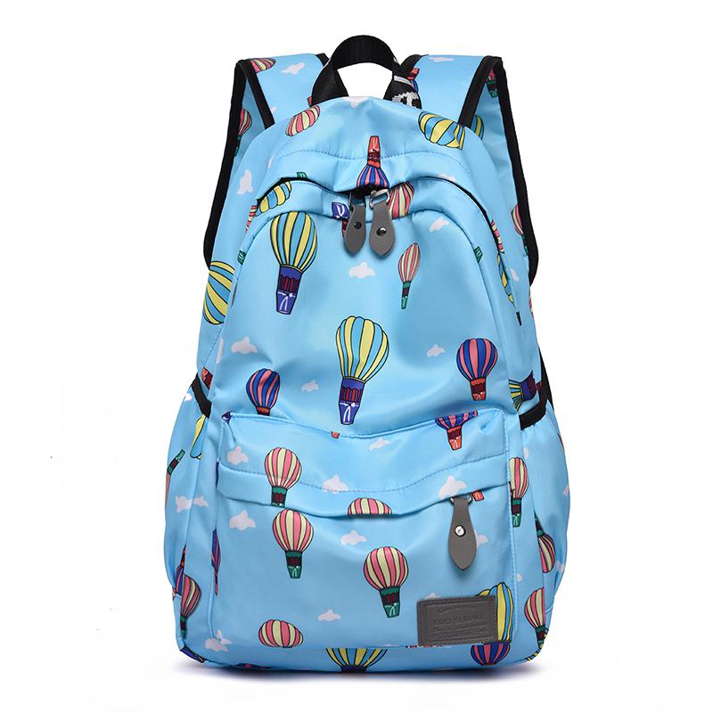 Mochila de para Mujer, mochila de nailon para ordenador portátil, mochila de viaje para Mujer, mochila impermeable, mochila para Mujer: Blue