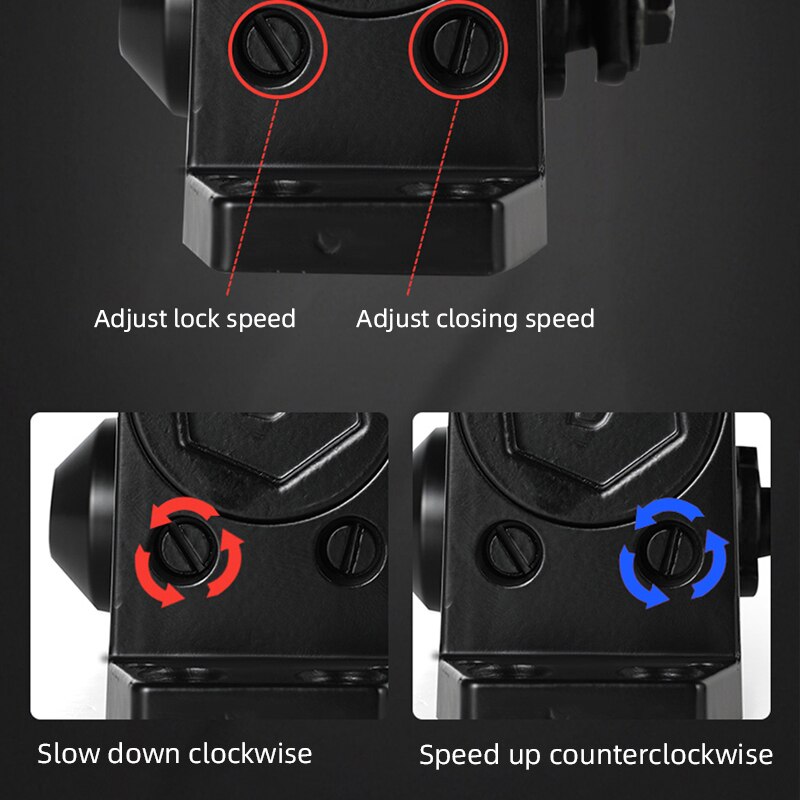 Automatyczne zamykanie drzwi, regulowana siła, urządzenie robić zamykania drzwi buforowych, zatrzymanie pozycjonowania 90 stopni, używane robić drzwi o wadze 25-80kg