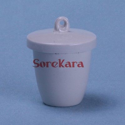 Lab Porseleinen Schaal 300 Ml Keramische Kroes Met Cover