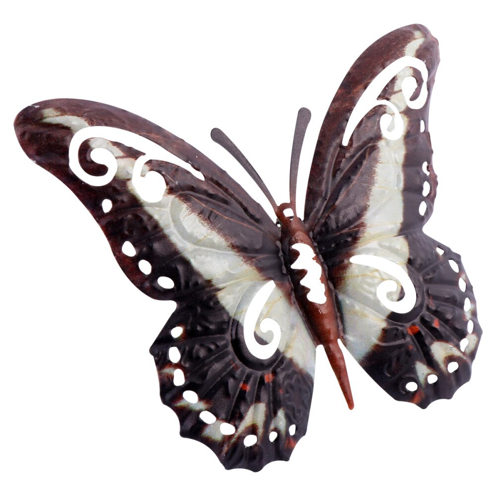 Metal Wall Decor Outdoor Indoor Art Sculpture Hanging Decor (Black)