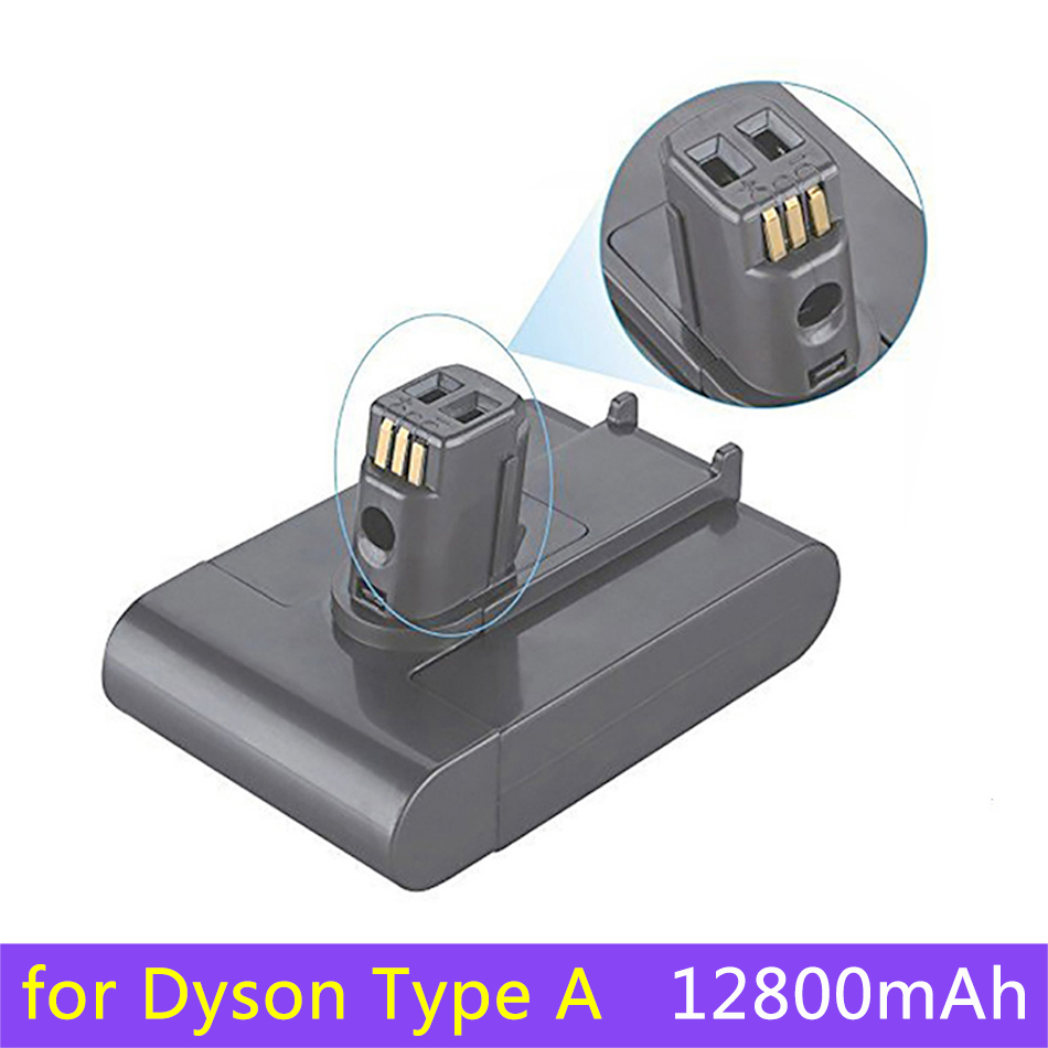 2022 For Dyson V6 V7 V8 V10 Type A/B 12800mAh Replacement Battery for Dyson Absolute Cord-Free Vacuum Handheld Vacuum Cleaner: Type A 12800mAh