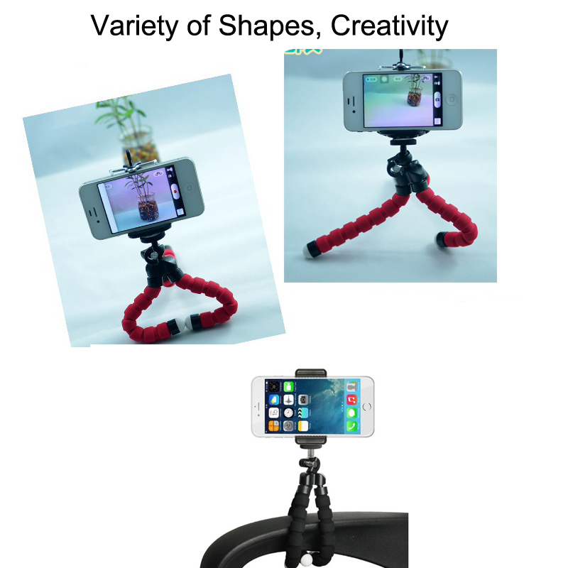 Mini Statief Voor Telefoon Projector Camera Iphone Xiaomi Pens Houder Clip Flexibele Spons Octopus Beugel Buigbare Mobiele Stand