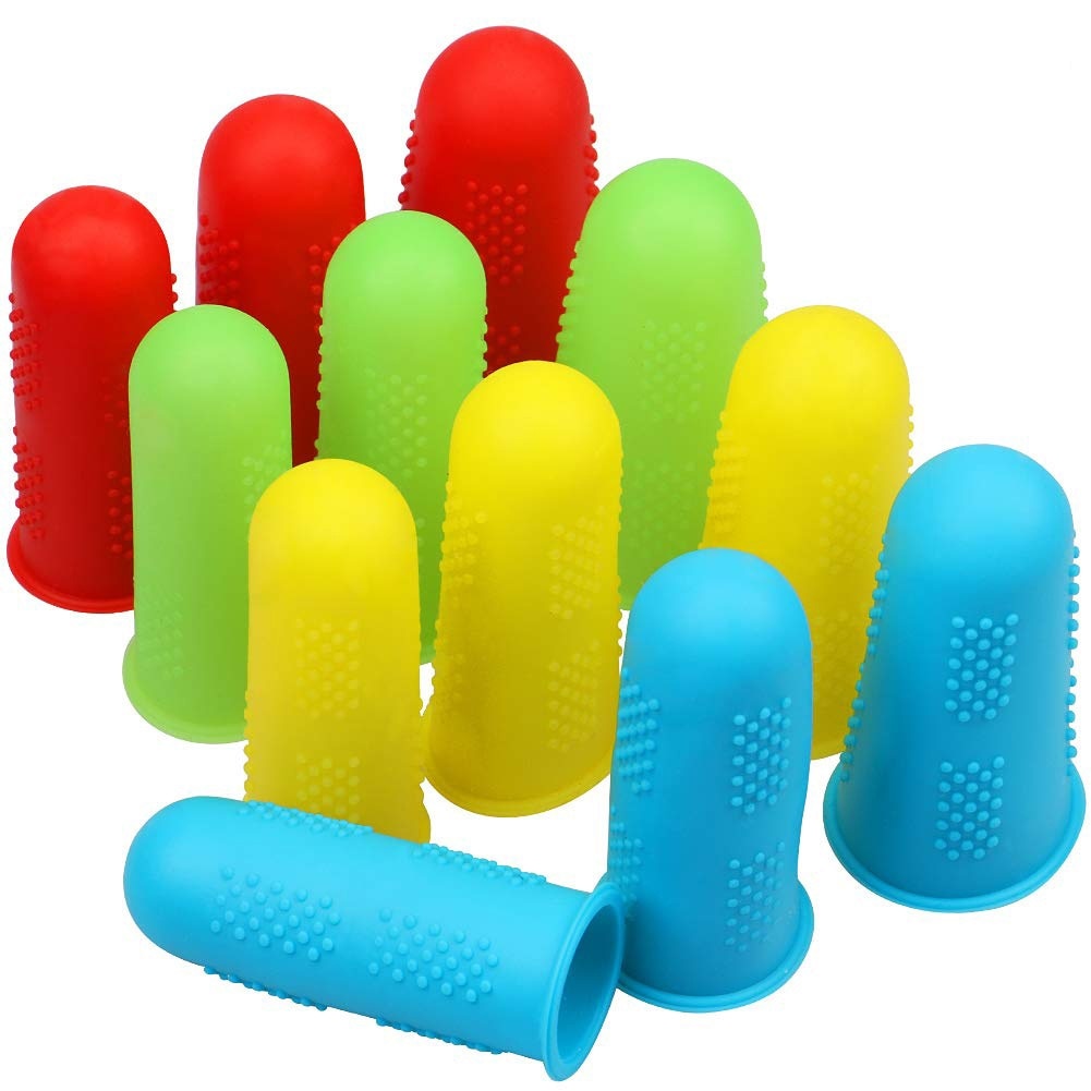 Heißer Kleber Pistole Finger Kappen 3/5 Stück Gitarre Finger Schutz Silikon nicht-Unterhose Hohe Temperatur Beständig Anti Finger Schutz