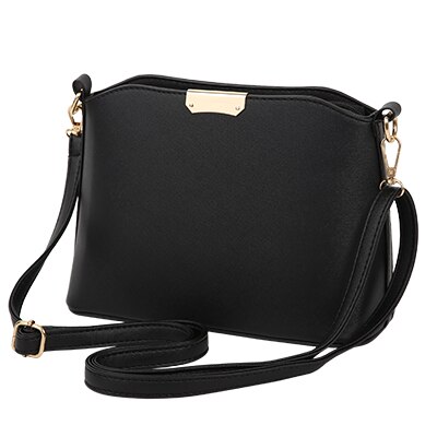 YBYT neue einfache casual frauen satchel dame einkaufen shell tasche schulter messenger umhängetaschen: Black
