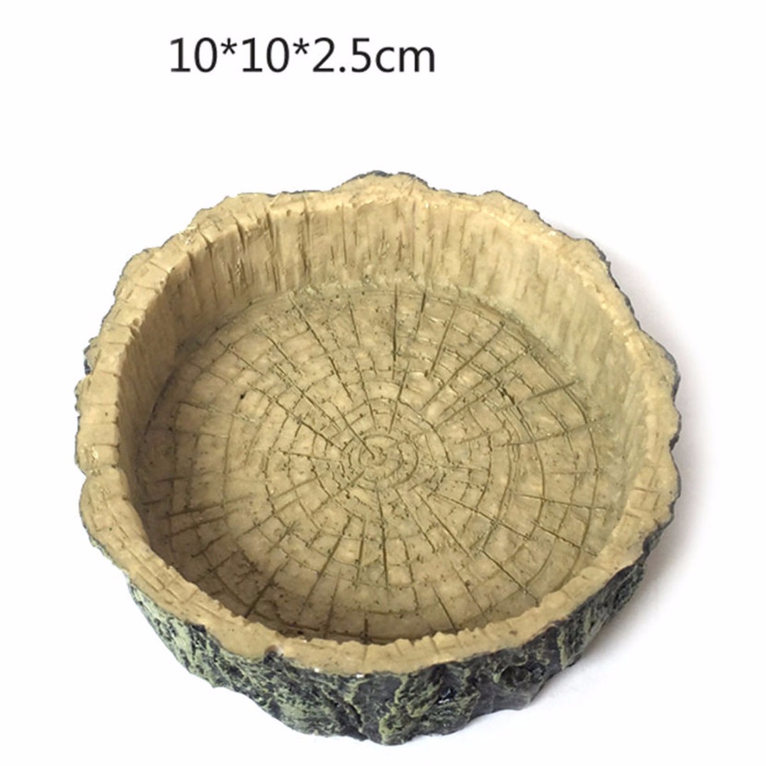 1Pc Reptile Food Water Dish Bowl Feeder Tortoise Lizard Turtle Amphibian Feeding Pot: C