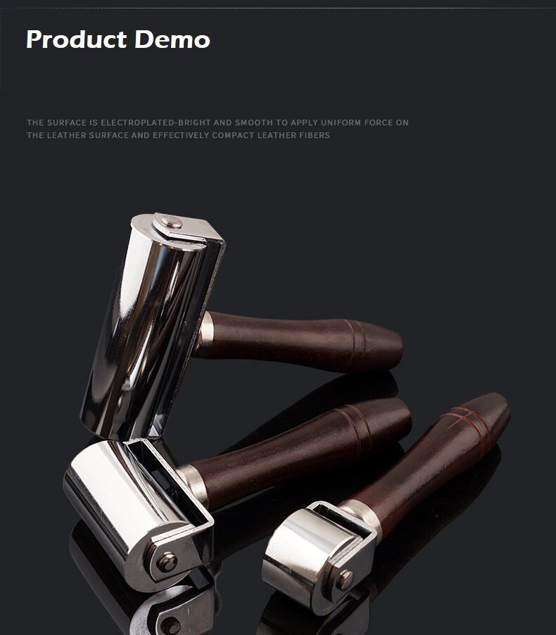 Leather Glue Edges Laminating Roller Leather Craft Roller Press Edge Roller DIY Handmade Crease Tool