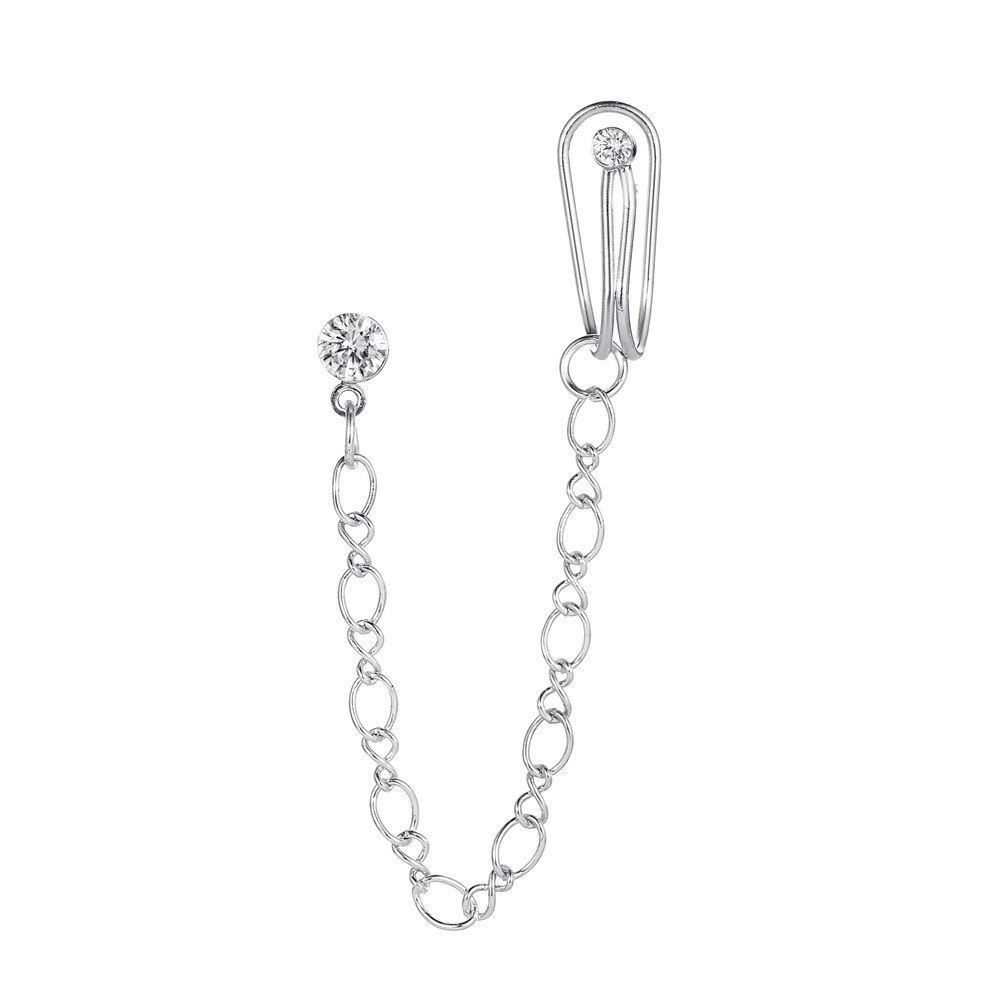 Modyle Einfache Kristall Gold Ohr Manschette Clip Auf Ohrringe Koreanische Earcuff Für Frauen Clips Ohrringe Ohne Durchbohrten Ohr Clip Pendientes: E02466