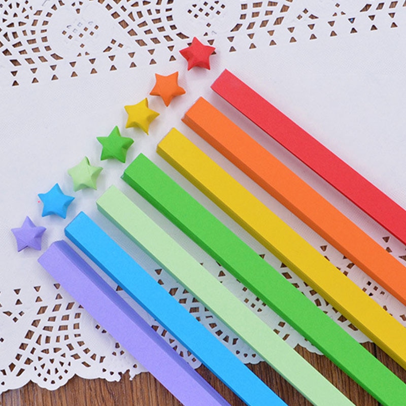5/7/10/27 Colors Mixed Color set Paper Craft Folding Lucky Star Origami Paper Handmade Home DIY Cards Crafts Decoration