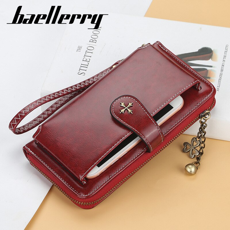 Wristband Women Long Wallet Many Departments Female Wallets Clutch Lady Purse Zipper Phone Pocket Card Holder Ladies Carteras